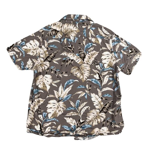 Denim & Flower Ricky Singh Button Down Shirt Mens Large Floral Palm 100% Cotton - Picture 2 of 6